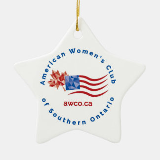 AWCO Christmas Star Keramik Ornament