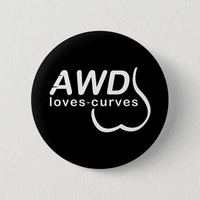 AWD Liebe-Kurven-Knopf Button (Vorderseite)