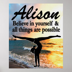 AWE INSPIRANT LE POSTER GYMNASTIQUE PERSONNALISÉ
