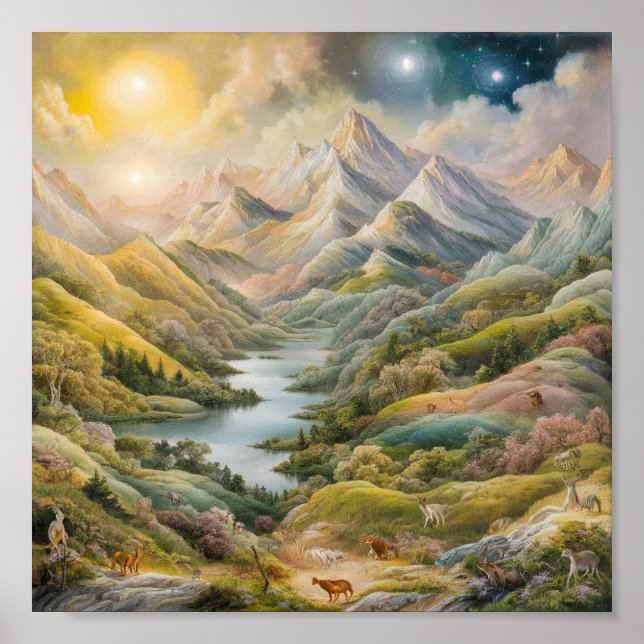 Awe Inspirierend Bergbilder Poster (Vorne)