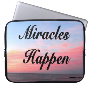 AWE INSPIRIEREND MIRACLES HAPPEN SUNRISE FOTO LAPTOPSCHUTZHÜLLE