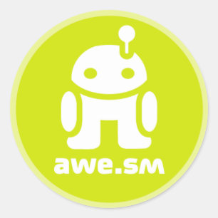 awe.sm-o Aufkleber (grün)