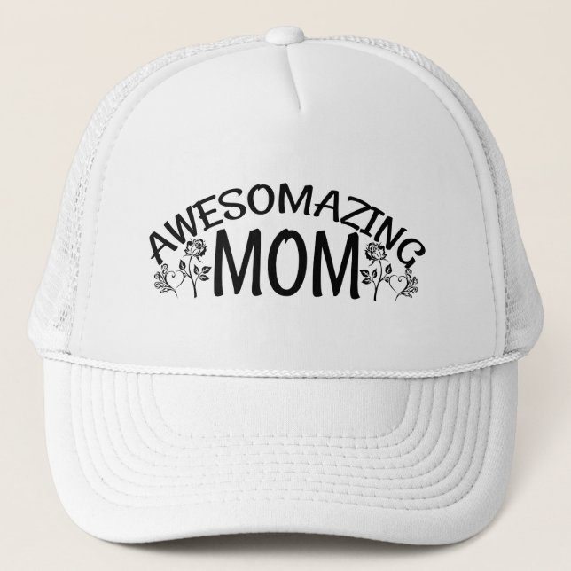 Awesomazistische Mama Truckerkappe (Vorderseite)
