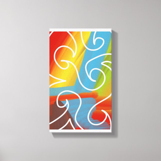 Awesome abstract art by RRW 2026 Leinwanddruck (Vorderseite)