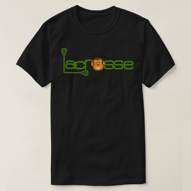 Awesome Athletic Lacrosse Monkey Sport Design Gree T-Shirt (Design vorne)