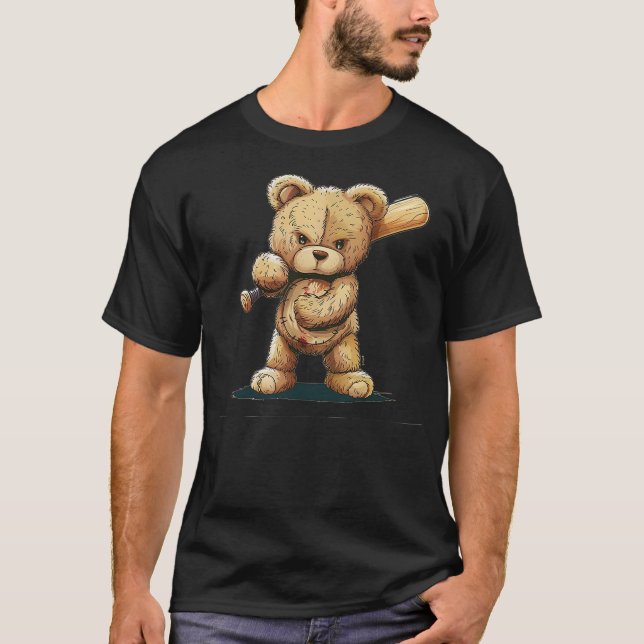 Awesome Baseball Teddy bear T-Shirt (Vorderseite)