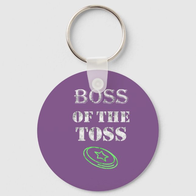 Awesome Boss of the Toss Ultimate frisbee gift Schlüsselanhänger (Vorderseite)