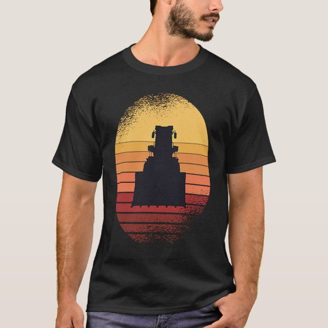 Awesome Bulldozer Graphic for cool Builder and Wor T-Shirt (Vorderseite)