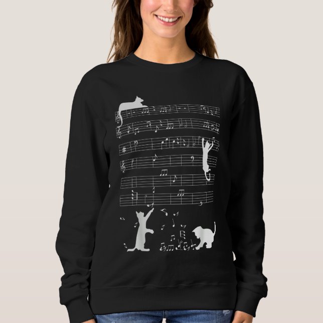 Awesome Ca Music  Music Note Clef Musician Sweatshirt (Vorderseite)