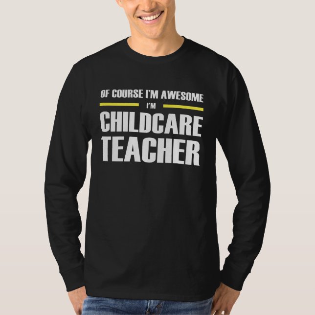 Awesome Childcare Teacher T-Shirt (Vorderseite)