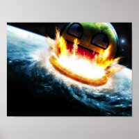 Awesome - Crashing into Earth Poster