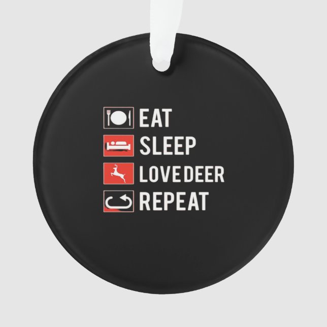 Awesome Deer Lover Creative ModernAcrylic Ornament (Vorderseite)