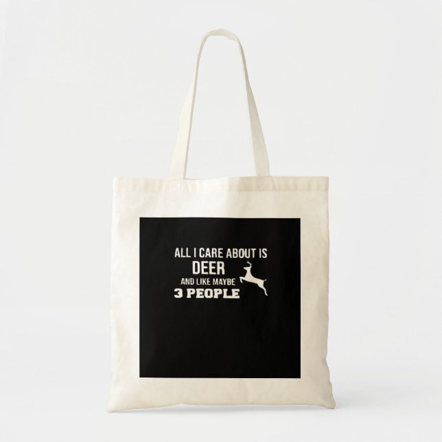 Awesome Deer Lover Minimal Retro Style Tote Bag (Devant)
