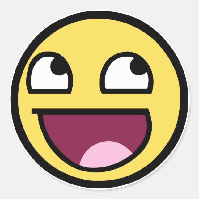 Awesome Face Sticker (Vorderseite)