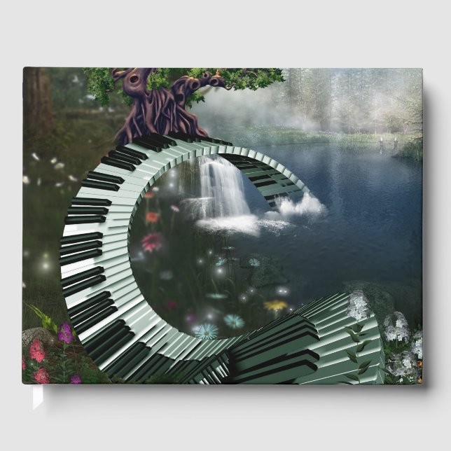 Awesome fantasy piano gästebuch (Vorderseite)