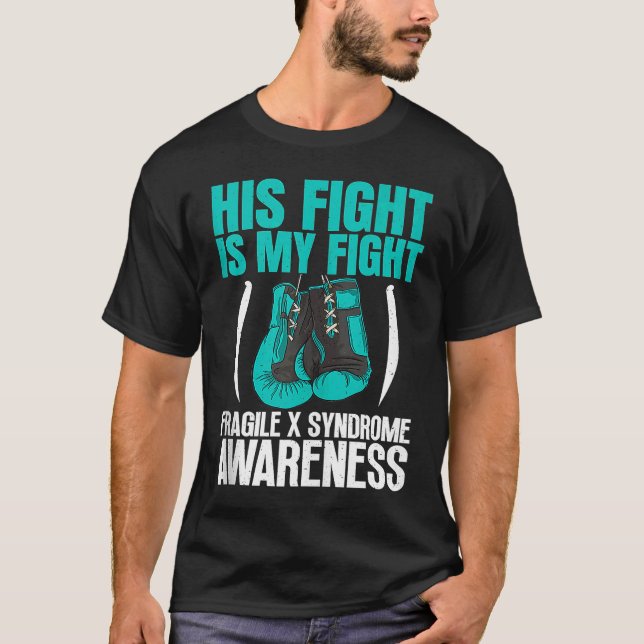 Awesome Gloves For Fighter  Fragile X Syndrome Tan T-Shirt (Vorderseite)