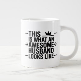 Awesome Husband Graphic Typography Jumbo-Tasse