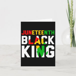 Awesome Juneteenth Black King Melanin Fathers Day Karte