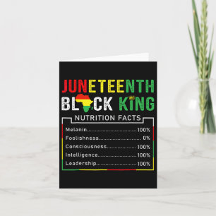 Awesome Juneteenth Black King Melanin Fathers Day Karte