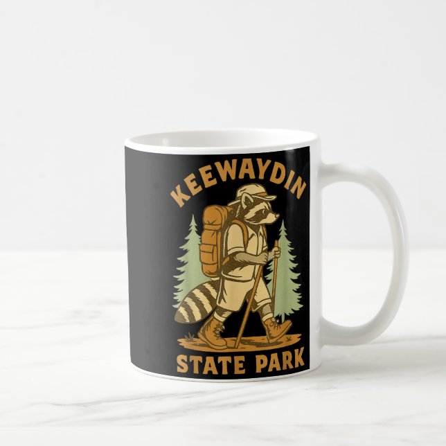 Awesome Keewaydin State Park, Ny Hiking Racoon Hik Kaffeetasse (Rechts)