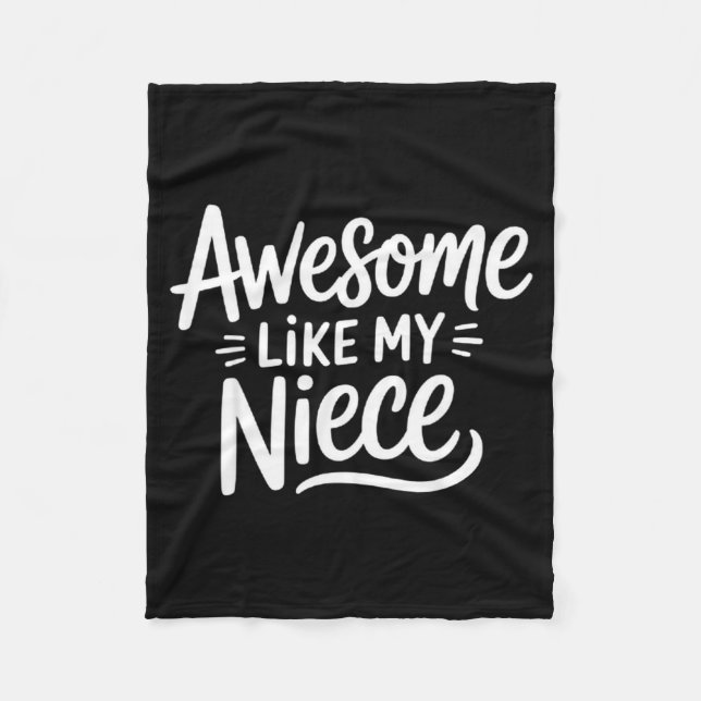 Awesome Like My Niece  Fleecedecke (Vorderseite)