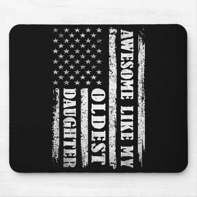 Awesome Like My Oldest Daughter Men Funny For Dad  Mousepad (Vorne)