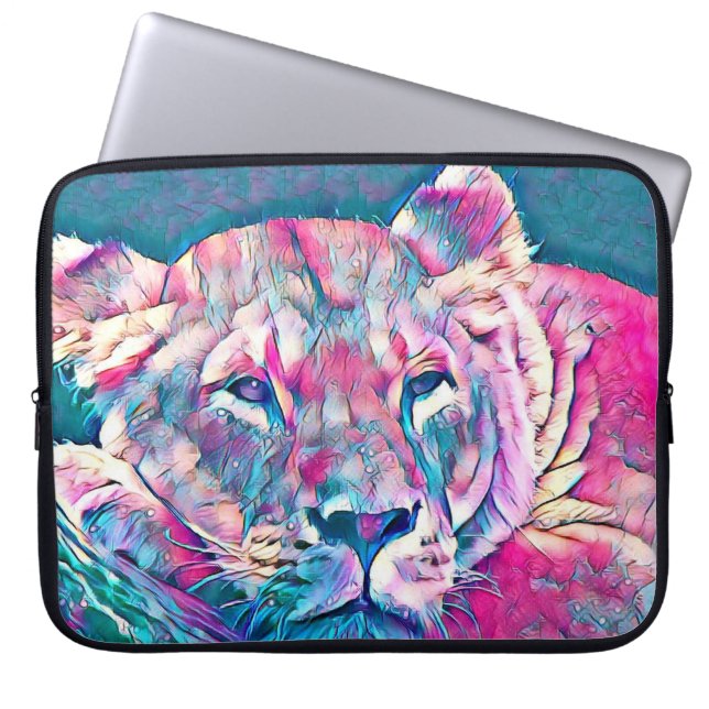 awesome Lioness Laptopschutzhülle (Vorderseite)