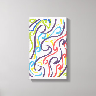 Awesome Maori style ribbon art Leinwanddruck