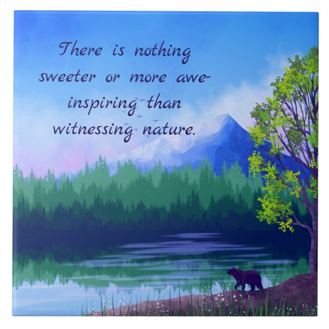 AWESOME NATURE DECORATIVE TILE FLIESE (Vorderseite)