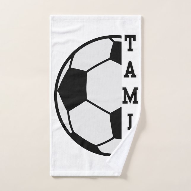 Awesome Nom Personnalisé Soccer Ball Sports (Serviette à main)