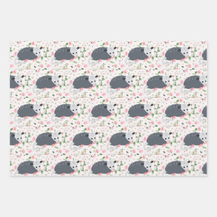 Awesome Oppossum Possum emballage papier rose flor