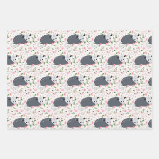 Awesome Oppossum Possum emballage papier rose flor