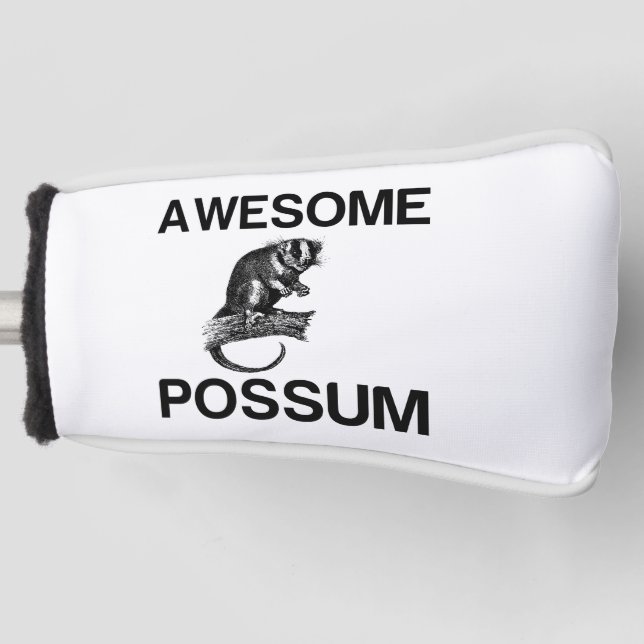 AWESOME POSSUM GOLF HEADCOVER (Vorderseite)