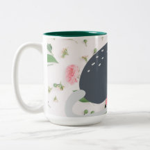 Awesome Possum Oppossum Rose Floral Coffee Mug