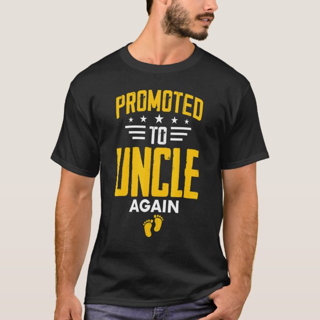 Awesome Promoted To Uncle Again Leveling Up To Unc T-Shirt (Vorderseite)