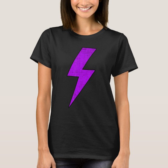 Awesome Retro Distressed Front & Back PURPLE Light T-Shirt (Vorderseite)