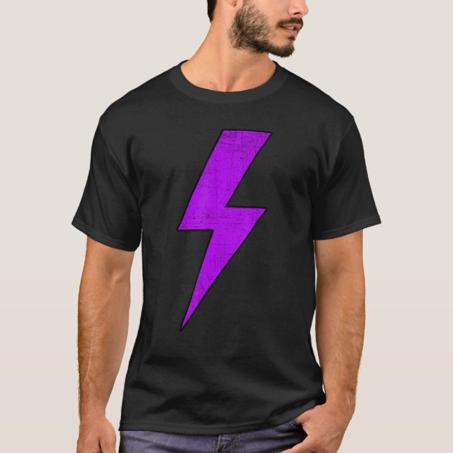 Awesome Retro Distressed Front & Back PURPLE Light T-Shirt (Vorderseite)