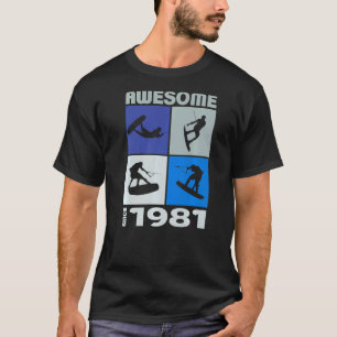 Awesome since 1981 Wakeboard lifestyle 1 T-Shirt