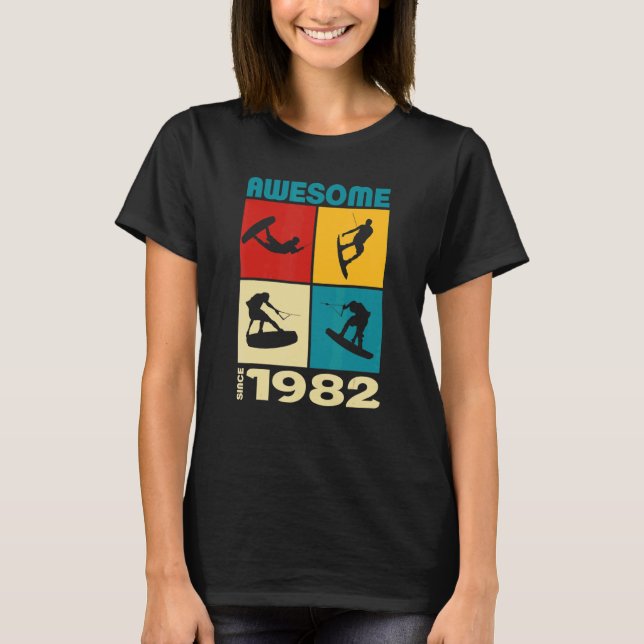 Awesome since 1982  Wakeboard lifestyle T-Shirt (Vorderseite)