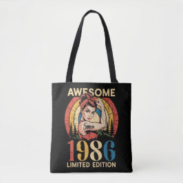 Awesome Since 1986 Retro 40th Women's Birthday  Tasche