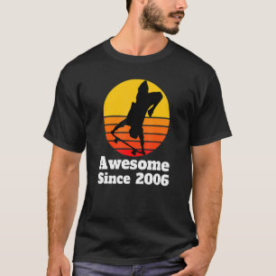 Awesome Since 2006 Cool Skateboarding Tricks Birth T-Shirt