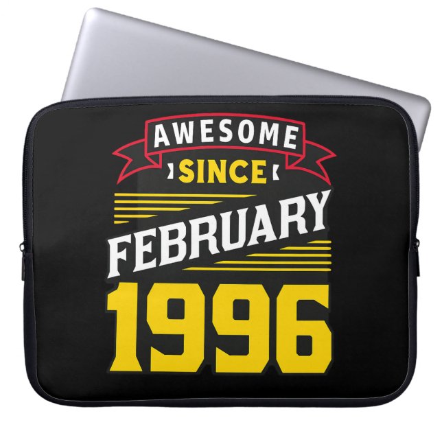 Awesome Since February 1996 Laptopschutzhülle (Vorderseite)