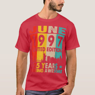 Awesome Since June 1997 25th Birthday Vintage Retr T-Shirt
