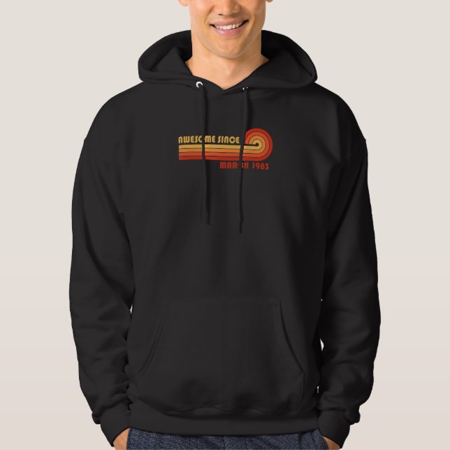 Awesome Since March 1983 Hoodie (Vorderseite)