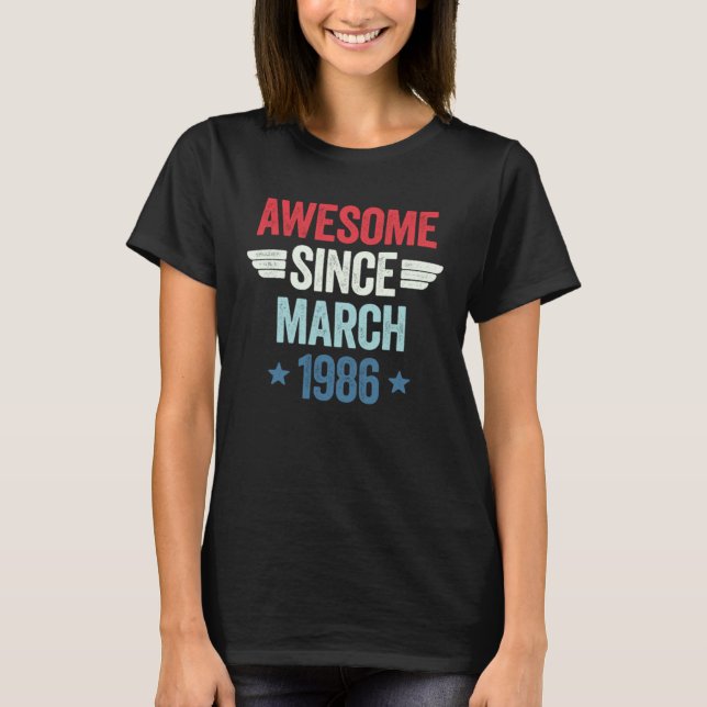 Awesome Since March 1986 2 T-Shirt (Vorderseite)