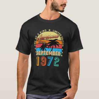 Awesome Since September 1972 50Th Birthday Limited T-Shirt