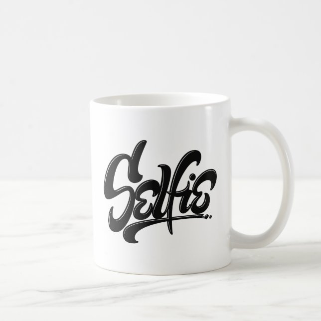 Awesome Skateboard Graffiti Selfie Street Art Mug (Droite)