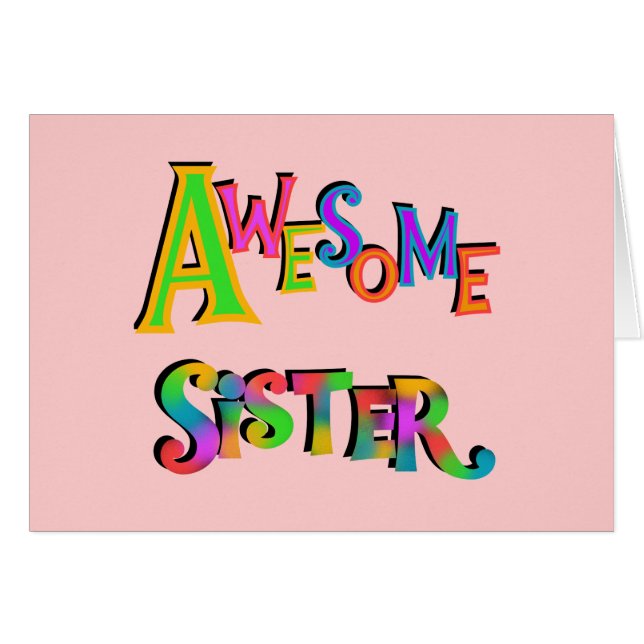Awesome Soeur T-shirts et cadeaux (Devant horizontal)