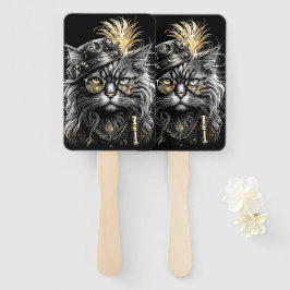 Awesome Steampunk Cat  Fächer