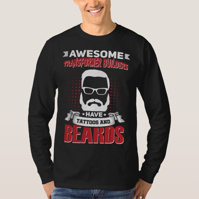 Awesome Transformer Builders Job Coworker Tattoo B T-Shirt (Vorderseite)